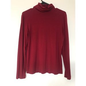 Chico’s 0 Long Sleeve Red Turtleneck